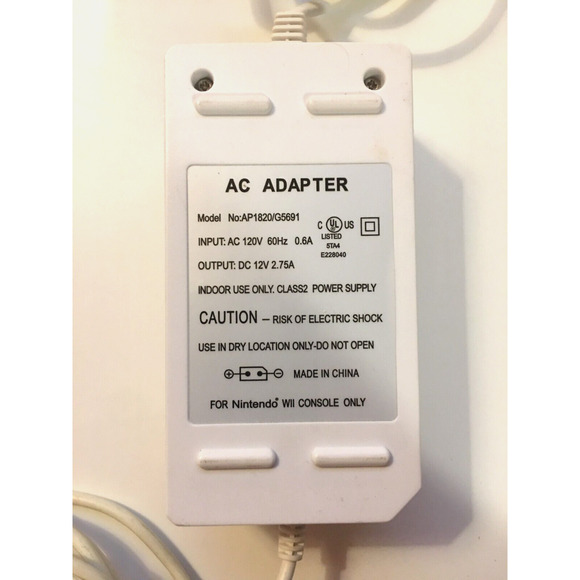 Intec Home Power For Nintendo Wii G5691 Power Adapter - Tested - US Seller - Picture 4 of 4